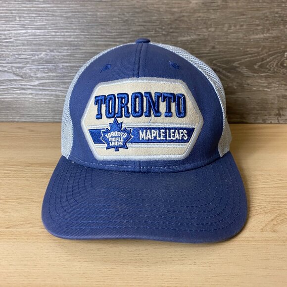Toronto Maple Leafs Hat Cap Snapback Blue CCM Pro OK'd NHL Hockey - Picture 1 of 10